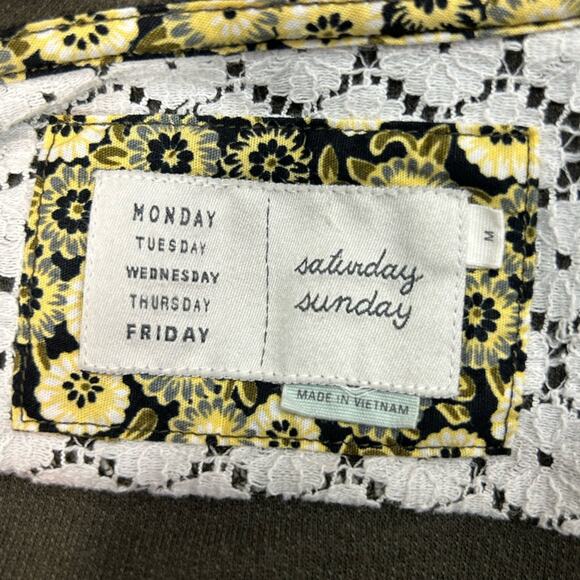 Anthropologie Saturday Sunday Olive Green Cowl Neck Babydoll Dress – Medium - Picture 10 of 13